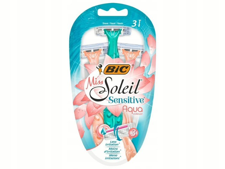 Wholesale Lot Of 650 Bic Soleil Razors – UPC: 3086123568365 – Each $2.90