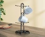 Wholesale Lot of Black Scroll Mug Tree (2,304 Units – UPC 886466409188) – Retail Price $9.99 Each – Your Price Only $2.50 Each