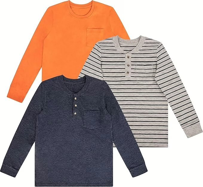 Wholesale Lot Of 6,735 Brix Boys Shirts – Three Shirts In A Pack – 100% Cotton – 2T To 12 Years – Suggested Retail Price $8.00 For A Shirt – Your Price Is Only .70 For Each Shirt