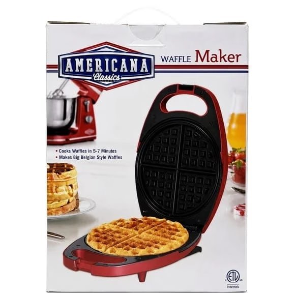Wholesale Lot Of 144 Americana Classics Waffle Makers – MSRP $44.50 Each – Your Price Is Only $12.25 Each