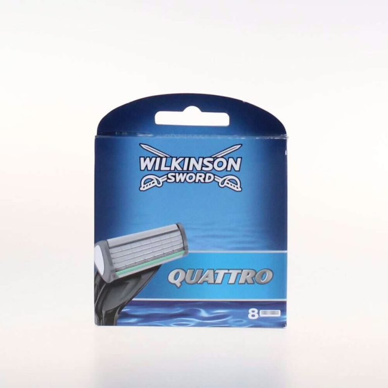 Wholesale Lot Of 2,548 Wilkinson Quattro Blades 8’S – UPC 4027800009503 – Your Price Is Only $5.50 Each