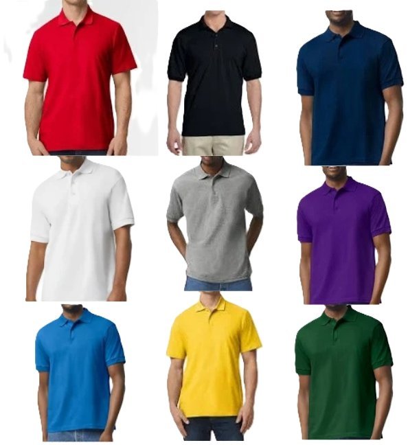 Wholesale Lot Of 900 Men’s Gildan Polo Shirts – Sizes S-3XL – Suggested Retail $11.99 Each – Your Price Is Only $1.75 Each