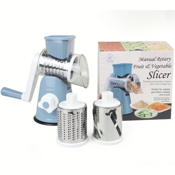 Wholesale Lot Of 1,000 Kitchen Theory Manual Rotary Fruit & Vegetable Graters – SKU KTMR4-BE – Your Price Is Only $3.50 For Each Unit