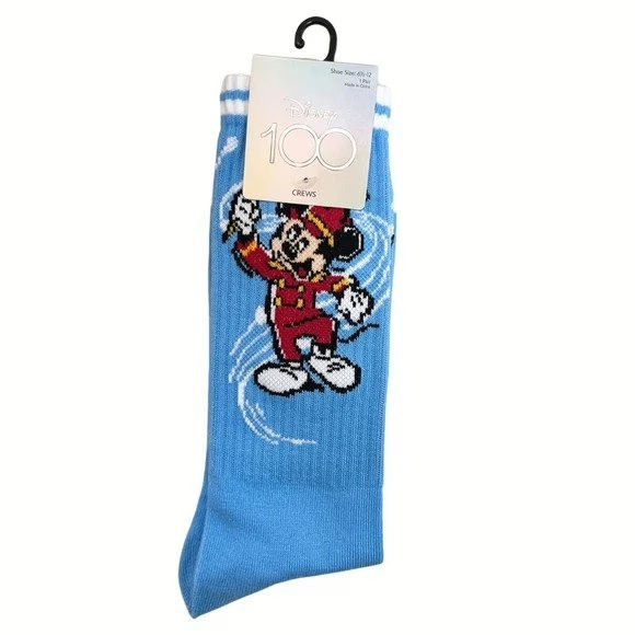 Wholesale Lot Of 60 Pairs Of Mickey Mouse Men’s Crew Socks – Color Blue – Size 10-13 – One Pair In A Package – Suggested Retail Price $10.00 Per Pair – Your Price Is Only $2.00 Per Pair