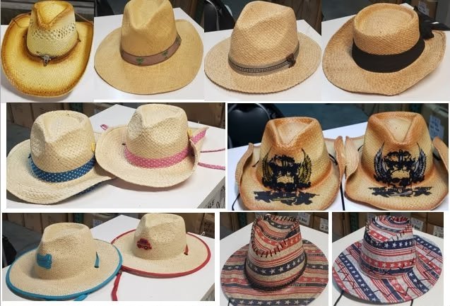 Wholesale Lot Of 260,000 Hats For Men, Women, And Children – Suggested Retail Prices To $12 Each – Manifest Available – Your Price Is Only $0.25 Each