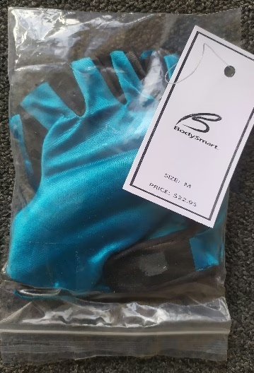 Wholesale Lot Of 704 Weightlifting Gloves Lycra Back Leather (Sizes XS–XXL, Colors: Lt. Blue, Blue, Black, Red, Pink, Turquoise, Gray) – MSRP $24.95 Each – Your Price Is Only $0.65 Each