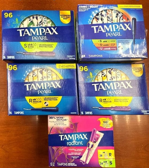 Wholesale Lot Of Tampax – Total Wholesale Value Over $80,000 – Asking $27,137.00
