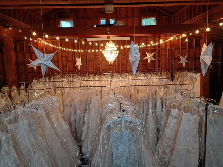 Wholesale Lot Of 400 Brand New Designer Wedding Dresses By Maggie Sottero, Demetrios, St. Patrick, Venus Bridal, Paloma Blanca, Jasmine Bridal, Essense of Australia, Pronovias, And Other Brands – Sizes 6-16, Majority Sizes 10 And 12 – Original Retail Values To $4,000 Each – Your Price Is Only $90 Each