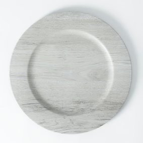 Wholesale Lot of 12” Charger Plate Timber Black (276 Units – UPC 886466540041) – Retail Price $5.99 Each – Your Price Only $1.50 Each